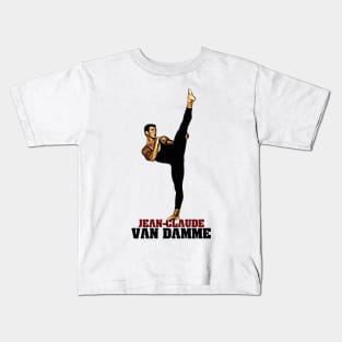 JCVD kicking Kids T-Shirt